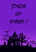 Ch&acirc;teau hant&eacute; sous la lune d'Halloween